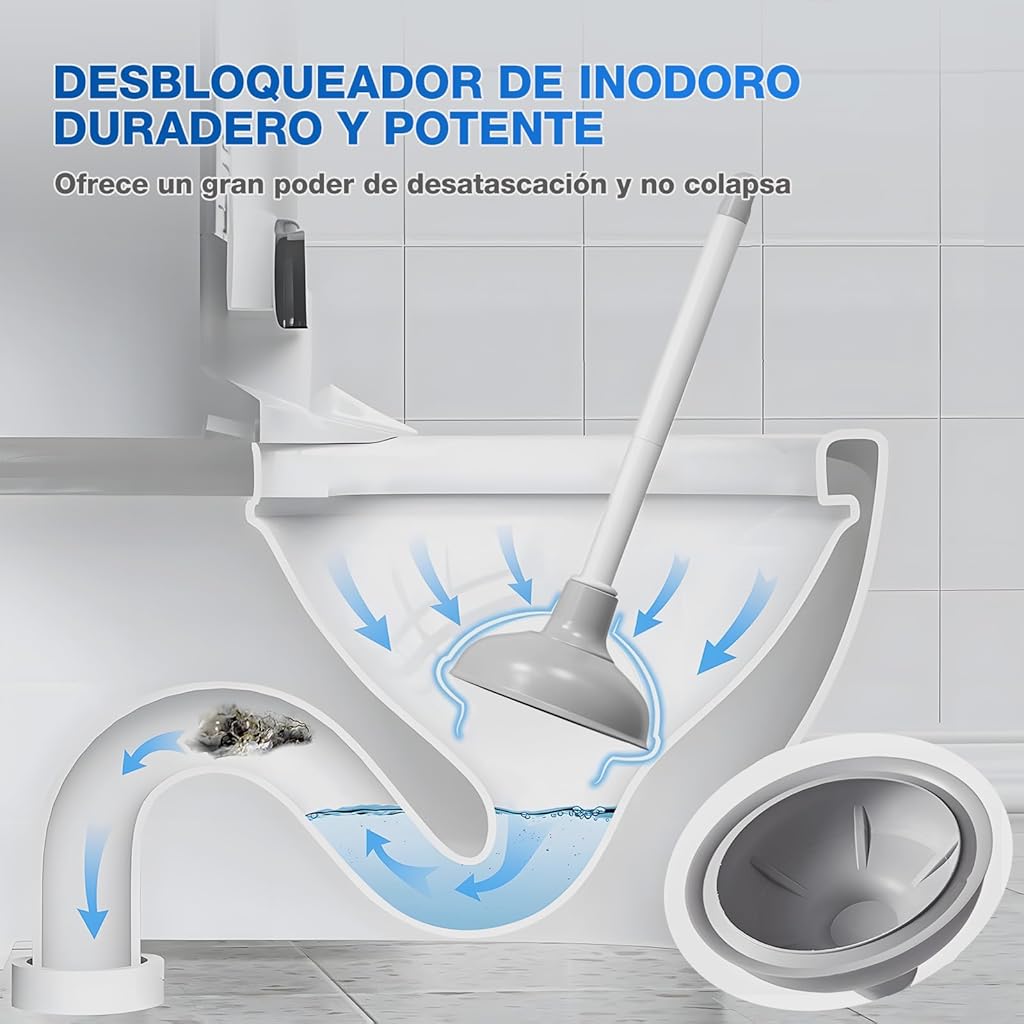 HASTHIP® 3 in1Bathroom Toilet Brush and Toilet Brush Set HASTHIP® 3 in1Bathroom Toilet Brush and Toilet Brush Set